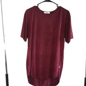 Burgundy Long Tee
